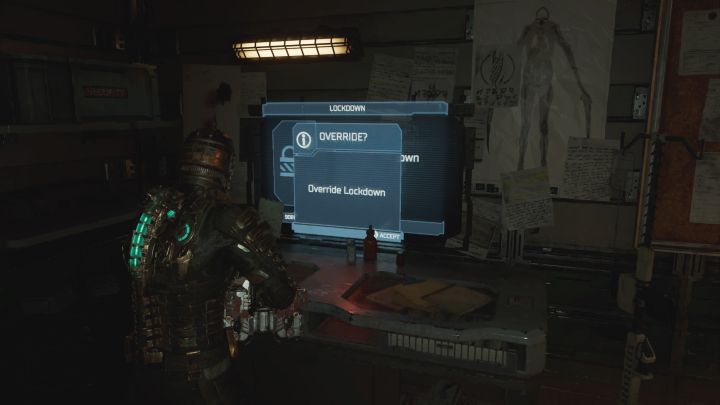 W korytarzu oddziału ratunkowego B (ER Hallway) ponownie uważajcie na potwora z mackami na ścianie - nie podchodźcie do niego i atakujcie go na dystans - Dead Space Remake: Lekkomyślny fanatyzm (Lethal Devotion) - Dead Space Remake - poradnik do gry