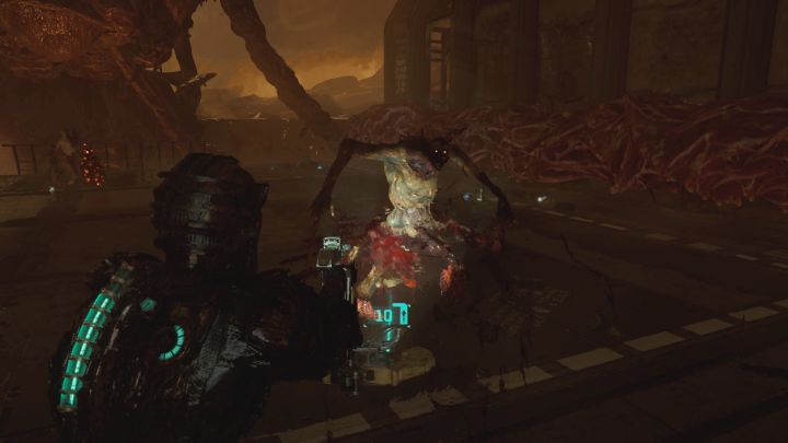 Po zniszczeniu wszystkich gruczołów na ekranie pojawi się grupa standardowych nekromorfów - Dead Space Remake: Agonia (Dead Space) - Dead Space Remake - poradnik do gry