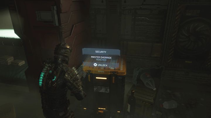Od teraz możecie otwierać zamki z ikoną gwiazdki - mogą to być drzwi oraz pojemniki - Dead Space Remake: Nie masz upoważnienia (You Are Not Authorized) - Dead Space Remake - poradnik do gry