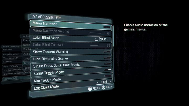 Wszystkie opcje ułatwień dostępu znajdziecie w osobnej zakładce menu gry - Dostępność (Accessibility) - Dead Space Remake: Ułatwienia dostępu - Dead Space Remake - poradnik do gry