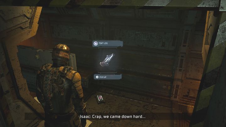 Rodzaj sekretu: Dziennik tekstowy - Dead Space Remake: Rozdział 1 (Nowi przybysze) - lista sekretów - Dead Space Remake - poradnik do gry