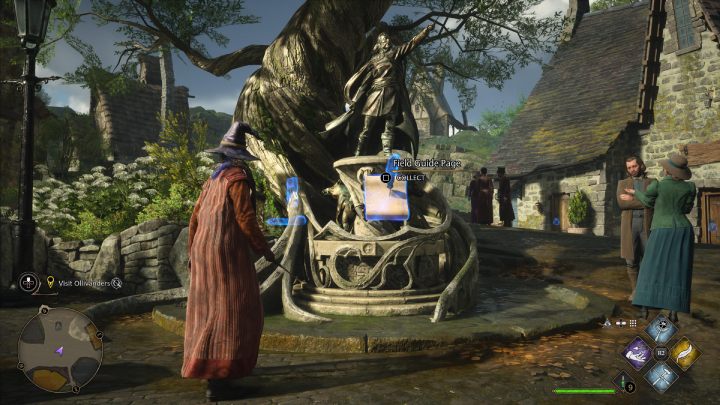 Jedna ze znajdziek ukryta jest w posągu na placu w północnej części wioski - Hogwarts Legacy: Strony przewodnika (Field Guide Pages) część 2 - Hogsmeade - Hogwarts Legacy - poradnik do gry