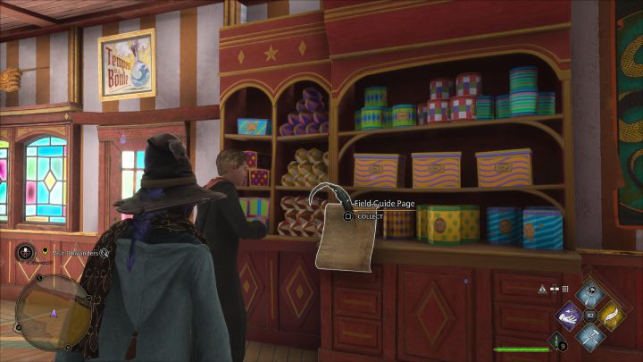 Następna znajdźka jest na wyższym piętrze sklepu Zonka - Hogwarts Legacy: Strony przewodnika (Field Guide Pages) część 2 - Hogsmeade - Hogwarts Legacy - poradnik do gry
