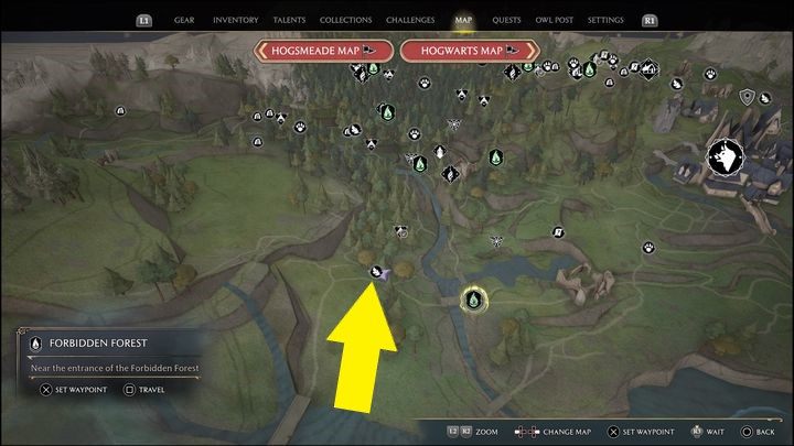 Link do mapy: Merlin Trial - North Hogwarts Region #2 - Hogwarts Legacy: Północny Rejon Hogwartu - wszystkie Łamigłówki Merlina - Hogwarts Legacy - poradnik do gry