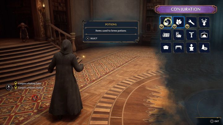 Podczas rozmowy z Weasley odblokujecie Zaklęcie wyczarowujące (Conjuring Spell) - Hogwarts Legacy: Pókój Życzeń (The Room of Requirement) - Hogwarts Legacy - poradnik do gry