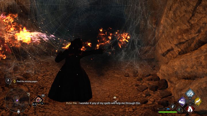 Po drodze używajcie Incendio do niszczenia dużych pajęczyn - Hogwarts Legacy: Spoczynek Jackdawa (Jackdaws Rest) - Hogwarts Legacy - poradnik do gry