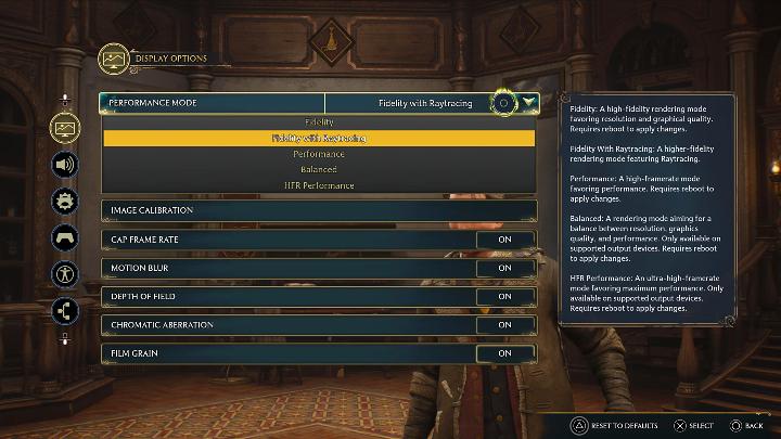 W grze Dziedzictwo Hogwartu można wyróżnić 5 różnych trybów graficznych - Hogwarts Legacy: Wymagania sprzętowe PC - Hogwarts Legacy - poradnik do gry