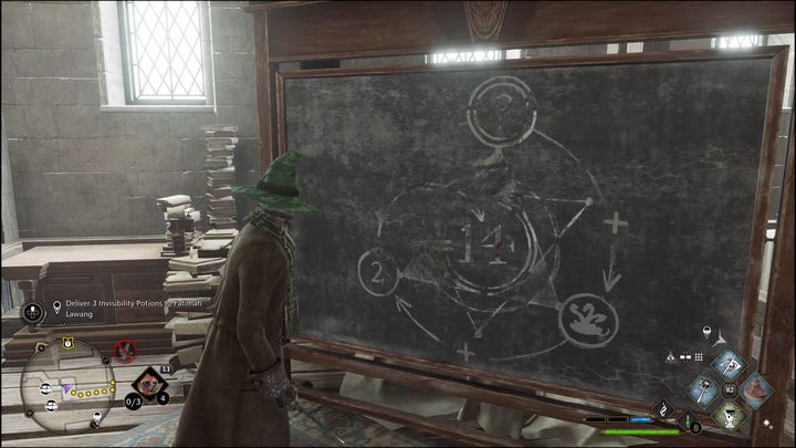 Na tablicy zauważycie, że wszystko ze sobą powinniście dodawać tak, aby zsumowany wynik był taki sam jak w środku okręgu - Hogwarts Legacy: Jak rozwiązywać zagadki z drzwiami? - Hogwarts Legacy - poradnik do gry
