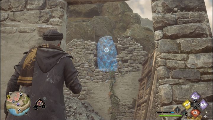 Próba polega na zniszczeniu wszystkich widocznych kamiennych struktur - Hogwarts Legacy: Cragcroftshire - wszystkie Łamigłówki Merlina - Hogwarts Legacy - poradnik do gry