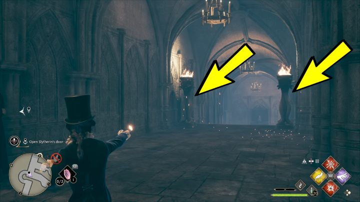 Do odblokowania drzwi będziecie musieli podpalić 3 pochodnie - Hogwarts Legacy: W cieniu nauki (In the Shadow of the Study) - Hogwarts Legacy - poradnik do gry