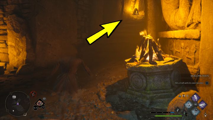 Znajdziecie się w dużej komnacie z trollem - Hogwarts Legacy: Skrzynie skarbów Dolina Hogwartu (Hogwarts Valley) - Hogwarts Legacy - poradnik do gry