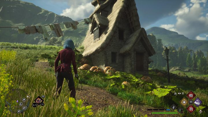 Trzecia skrzynia z Keenbridge jest w domu z cegieł, przy fotelu - Hogwarts Legacy: Skrzynie skarbów Dolina Hogwartu (Hogwarts Valley) - Hogwarts Legacy - poradnik do gry