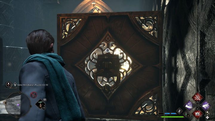 Użyjcie Depulso na tym samym elemencie, aby pchnąć go do przodu - Hogwarts Legacy: Sala Herodiany (The Hall of Herodiana) - Hogwarts Legacy - poradnik do gry
