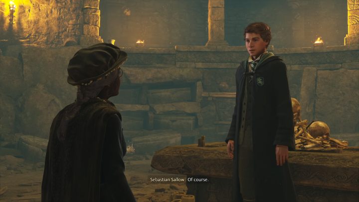 Podejdźcie do Sebastiana i porozmawiajcie z nim - Hogwarts Legacy: W cieniu czasu (In the Shadow of Time) - Hogwarts Legacy - poradnik do gry