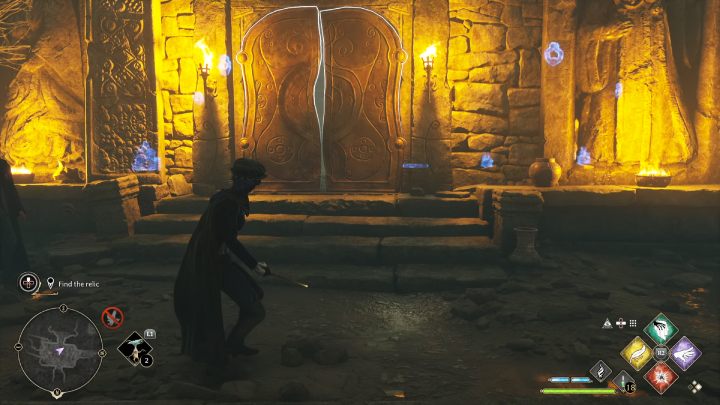 Po bitwie z pająkami, przejdźcie do komnaty po prawej stronie - Hogwarts Legacy: W cieniu czasu (In the Shadow of Time) - Hogwarts Legacy - poradnik do gry