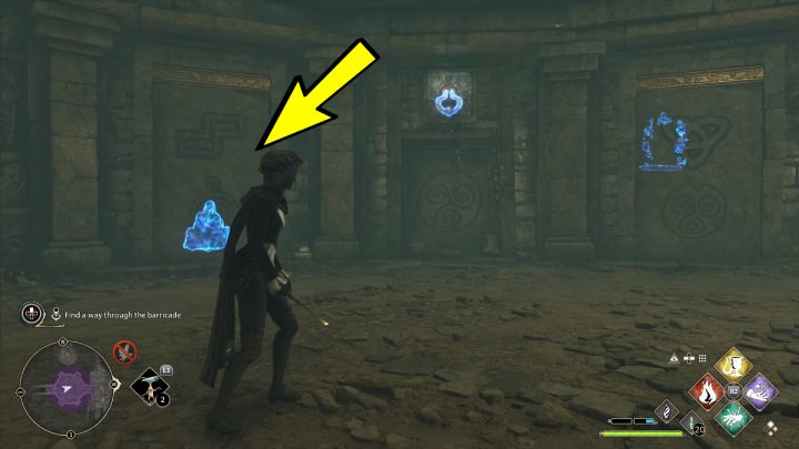 Odnajdźcie 3 zestaw kości i złapcie za uchwyty nad odpowiednimi symbolami - Hogwarts Legacy: W cieniu czasu (In the Shadow of Time) - Hogwarts Legacy - poradnik do gry