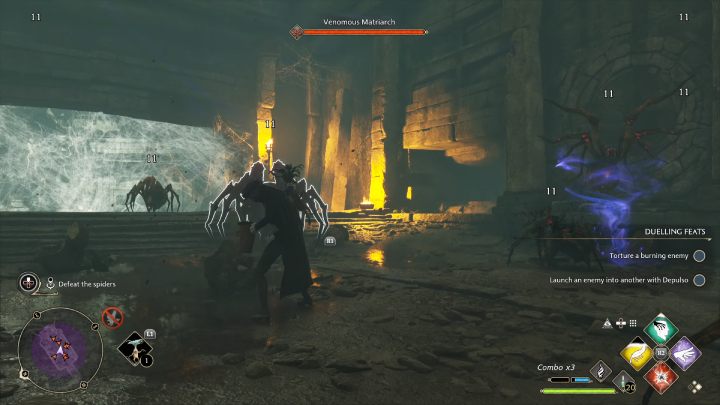 W ostatniej komnacie czeka Was walka z dużą grupą pająków - Hogwarts Legacy: W cieniu czasu (In the Shadow of Time) - Hogwarts Legacy - poradnik do gry