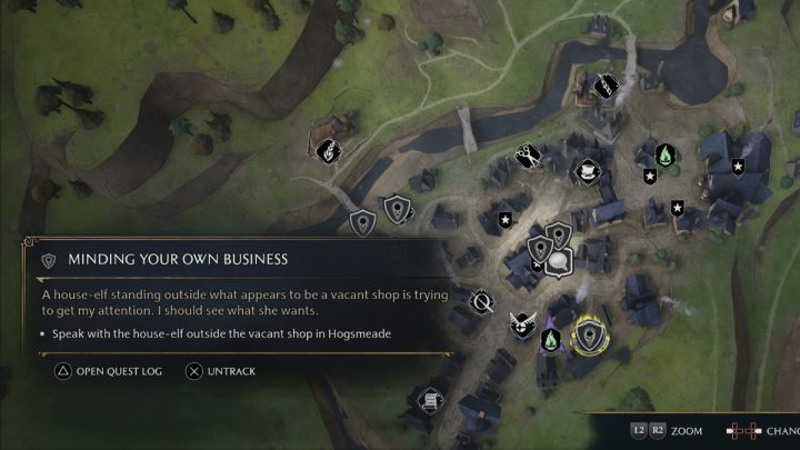 1 - Hogwarts Legacy: Jak zbadać bibliotekę w queście Pilnowanie swojego nosa (Minding Your Own Business)? - Hogwarts Legacy - poradnik do gry