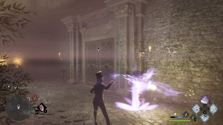 Znajdziecie się w pokoju, który prowadzi do pierwszej lokacji w atrium - Hogwarts Legacy: Jak zbadać Atrium w queście Pilnowanie swojego nosa (Minding Your Own Business)? - Hogwarts Legacy - poradnik do gry