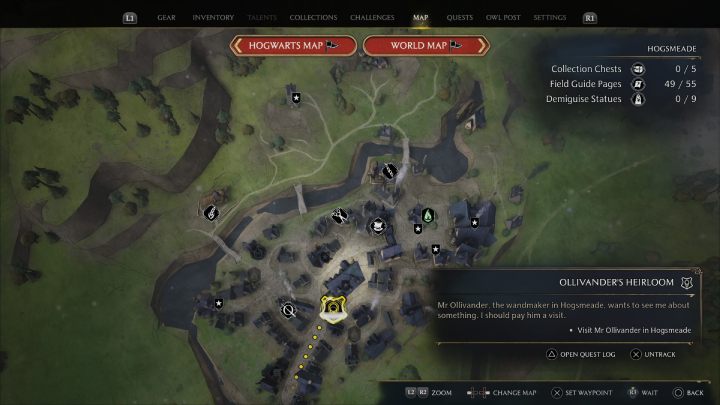 Quest odblokuje się po ukończeniu Łamigłówki Merlina (Trials of Merlin) - Hogwarts Legacy: Pamiątka Ollivandera (Ollivanders Heirloom) - Hogwarts Legacy - poradnik do gry