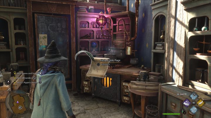 Następna strona znajduje się w sklepie z miksturami, w zachodniej części Hogsmeade - Hogwarts Legacy: Strony przewodnika (Field Guide Pages) - Hogsmeade - Hogwarts Legacy - poradnik do gry