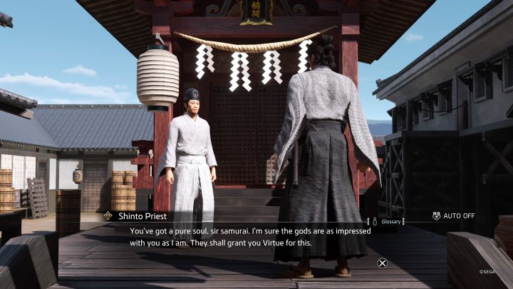 Z mechaniką reputacji (Virtue) po raz pierwszy zetkniecie się na początku rozdziału 2, czyli po dotarciu do Kyo - Like a Dragon Ishin: Jak gromadzić reputację Virtue? - Like a Dragon Ishin - poradnik do gry