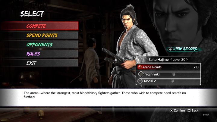 Po wejściu do środka porozmawiajcie z recepcjonistą Receptionist - Like a Dragon Ishin: Gdzie jest arena walk? - Like a Dragon Ishin - poradnik do gry