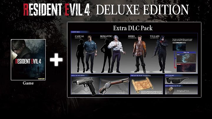 Wersja Digital Deluxe Edition oferowana jest wyłącznie w wersji cyfrowej - Resident Evil 4 Remake: Edycje gry - Resident Evil 4 Remake - poradnik do gry