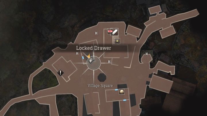 Link do mapy: Village Locked Drawer #1 - Village Square - Resident Evil 4 Remake: Sekrety Locked Drawers - Village - Resident Evil 4 Remake - poradnik do gry