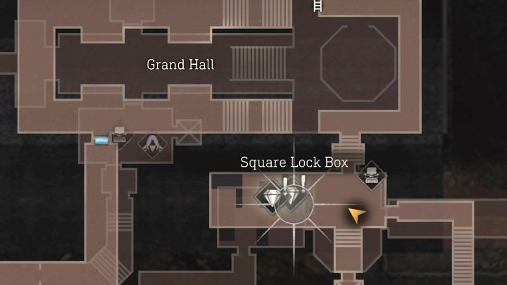 Skrytka jest w pomieszczeniu na południowy-wschód od Grand Hall - Resident Evil 4 Remake: Sekrety Square Lock Box i klucz Cubic Device - Resident Evil 4 Remake - poradnik do gry