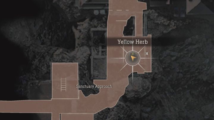 Żółta roślina jest we wschodniej części Sanctuary Approach - Resident Evil 4 Remake: Sekrety Yellow Herb - Island - Resident Evil 4 Remake - poradnik do gry