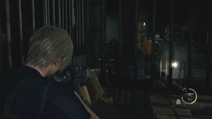 Atakujcie agresywnie wrogów próbujących porwać Ashley - strzelajcie przez kraty i używajcie silnych broni - Resident Evil 4 Remake: Zagadka z terminalem w Waste Disposal - Resident Evil 4 Remake - poradnik do gry