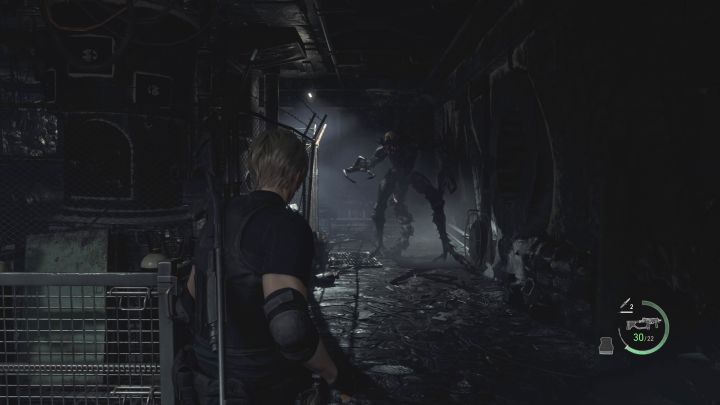 Boss pojawi się nagle w drodze do windy i od tego momentu zacznie agresywnie polować na Leona - Resident Evil 4 Remake: Jak pokonać lub unikać bossa Verdugo? - Resident Evil 4 Remake - poradnik do gry