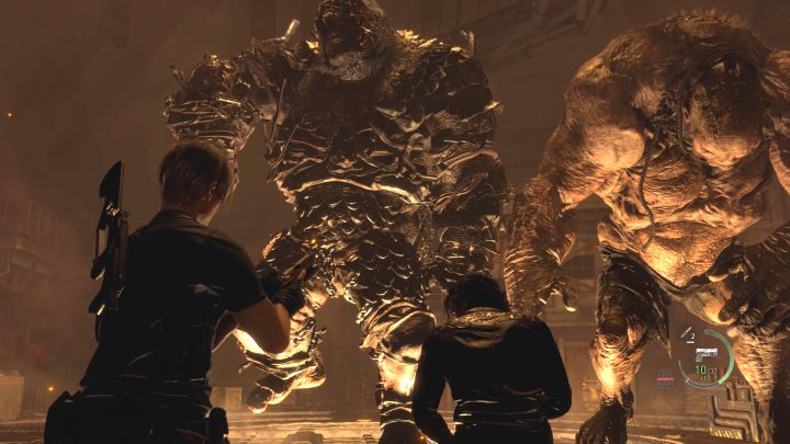 Wyważenie kratki doprowadzi do rozpoczęcia walki - Resident Evil 4 Remake: Jak pokonać bossów Dos Gigantes? - Resident Evil 4 Remake - poradnik do gry