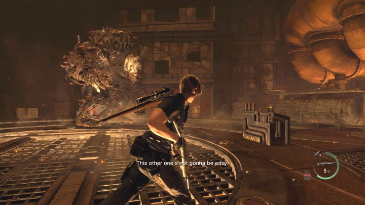 Do wyeliminowania pozostał jeszcze drugi, opancerzony El Gigante - Resident Evil 4 Remake: Jak pokonać bossów Dos Gigantes? - Resident Evil 4 Remake - poradnik do gry
