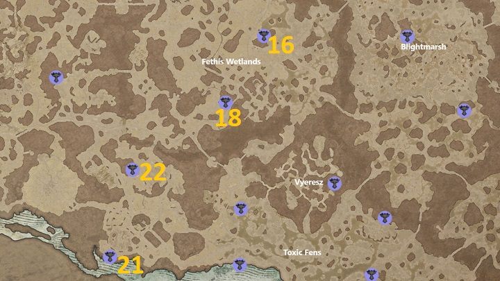 Na obszarze Fethis Wetlands znajdują się 4 Ołtarze do odkrycia - Diablo 4: Ołtarze Lilit (Altars of Lilith) - Hawezar - Diablo 4 - poradnik do gry