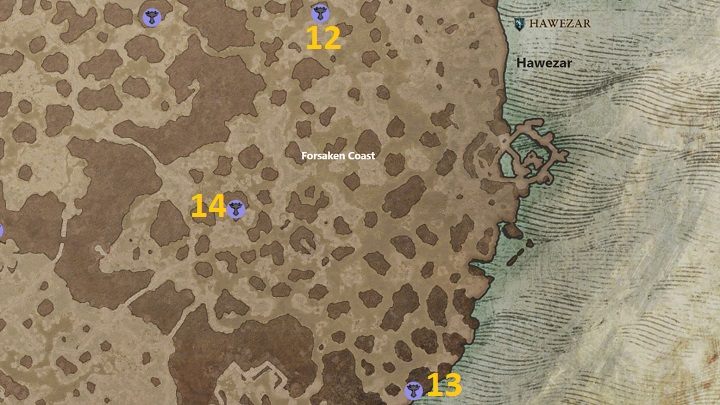 Na obszarze Forsaken Coast znajdują się 3 Ołtarze do odkrycia - Diablo 4: Ołtarze Lilit (Altars of Lilith) - Hawezar - Diablo 4 - poradnik do gry