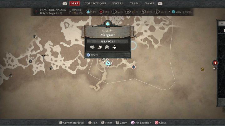 Po wejściu w interakcję z punktem teleportacji wybierzcie inny spośród odkrytych widocznych na mapie świata - Diablo 4: Jak używać szybkiej podróży (fast travel)? - Diablo 4 - poradnik do gry