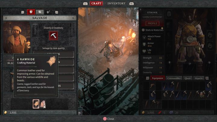 Po wykonanej operacji odzysku wyświetlą się informacje o zdobytych składnikach do craftingu i mogą to być np - Diablo 4: Jak działa odzysk (Salvage)? - Diablo 4 - poradnik do gry