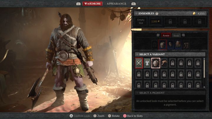 Transmog pozwala zmieniać wygląd ubioru i broni bohatera przy jednoczesnym zachowaniu statystyk, tzn - Diablo 4: Jak działa odzysk (Salvage)? - Diablo 4 - poradnik do gry