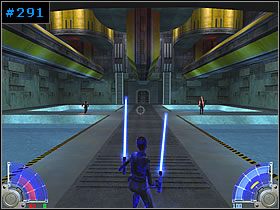 Z czekająca tu dwójką musisz walczyć - Elektrownia - Taspir 3 | Kontynuacja | Star Wars Jedi Knight Jedi Academy - Star Wars Jedi Knight: Jedi Academy - poradnik do gry