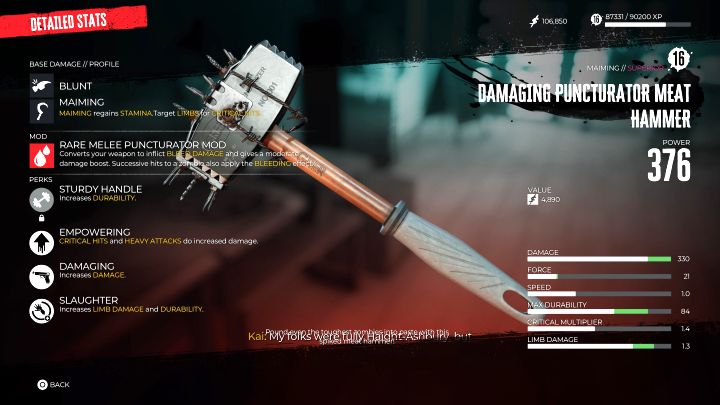 Sposób odblokowania: Ulepsz w pełni doskonałą (Superior) broń i zmodyfikuj ją modyfikatorami (Mod) i atutami (Perk) - Dead Island 2: Trofea / Osiągnięcia - lista wszystkich, poradnik trofeowy - Dead Island 2 - poradnik do gry
