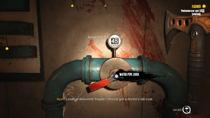 Musicie teraz raz jeszcze skorzystać z dźwigni z wartością 45 - Dead Island 2: Zagadka z ciśnieniem w kanale Brentwood - Dead Island 2 - poradnik do gry