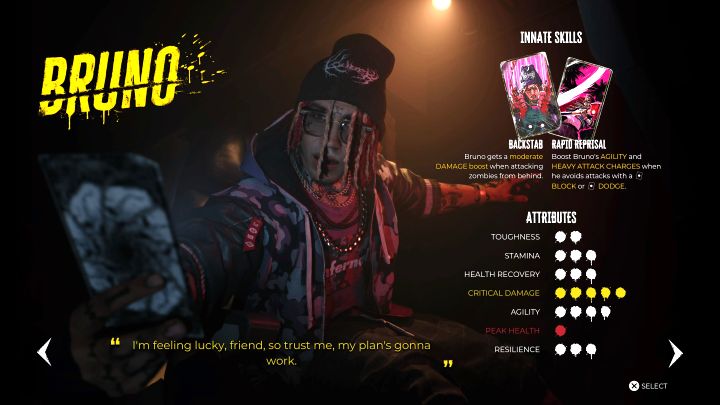 To zdecydowanie postać dla graczy, którzy dążą do silnych i szybkich ataków - Dead Island 2: Lista postaci - Dead Island 2 - poradnik do gry