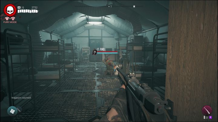Po udaniu się do baraku w zamkniętej strefie wojskowej, w środku napotkacie zombie o nazwie Porucznik Ford - Dead Island 2: Cenzura (Redacted) - Dead Island 2 - poradnik do gry