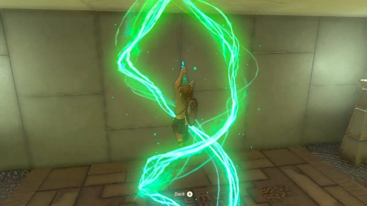 Idźcie na koniec pomieszczenia i użyjcie Ascend, żeby przebić się przez sufit na górę - Zelda Tears of the Kingdom: Gutanbac Shrine - Zelda Tears of the Kingdom - poradnik do gry