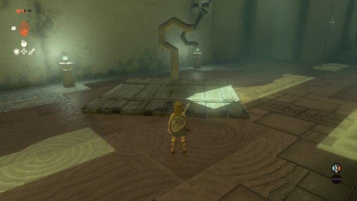 Podnieście deskę i połóżcie ją na ziemi - Zelda Tears of the Kingdom: Ukouh Shrine - Zelda Tears of the Kingdom - poradnik do gry
