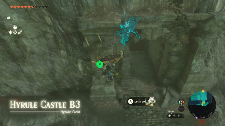 Następny cel misji będzie na poziomie B3, w zachodniej części mapy - Zelda TotK: Crisis at Hyrule Castle - opis przejścia - Zelda Tears of the Kingdom - poradnik do gry