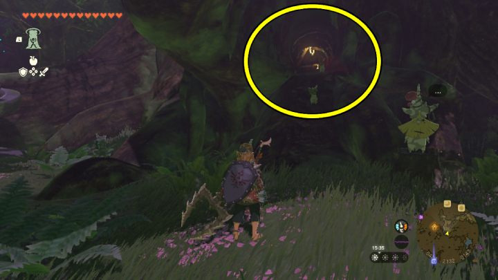Wejdźcie do drzewa i wskoczcie przez Chasm do podziemi - Zelda TotK: Trail of the Master Sword - Zelda Tears of the Kingdom - poradnik do gry