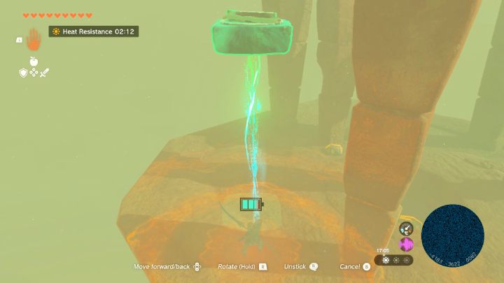 Uruchomcie Hover Stone i podnieście go do góry - Zelda TotK: Riju of Gerudo Town - opis przejścia - Zelda Tears of the Kingdom - poradnik do gry